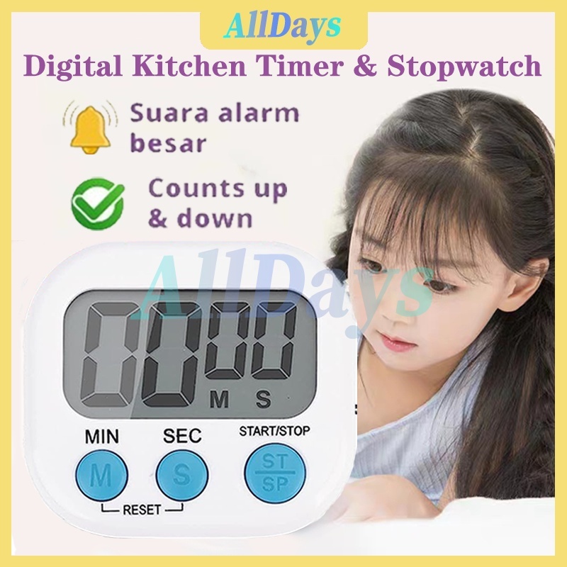 Jual Timer Masak Dapur Magnetic Stopwatch Alarm Kitchen Timer | Shopee ...